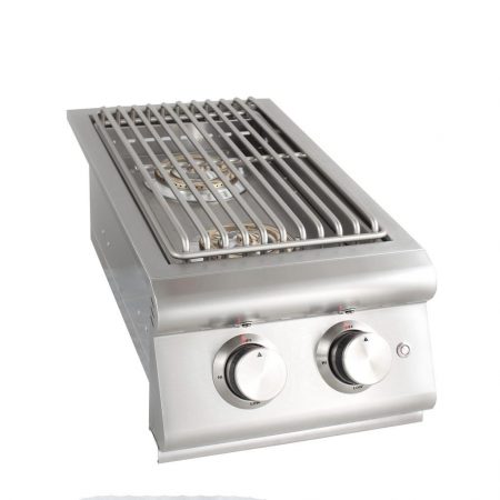 Blaze Built-In Premium LTE Double Side Burner with Lights Natural Gas