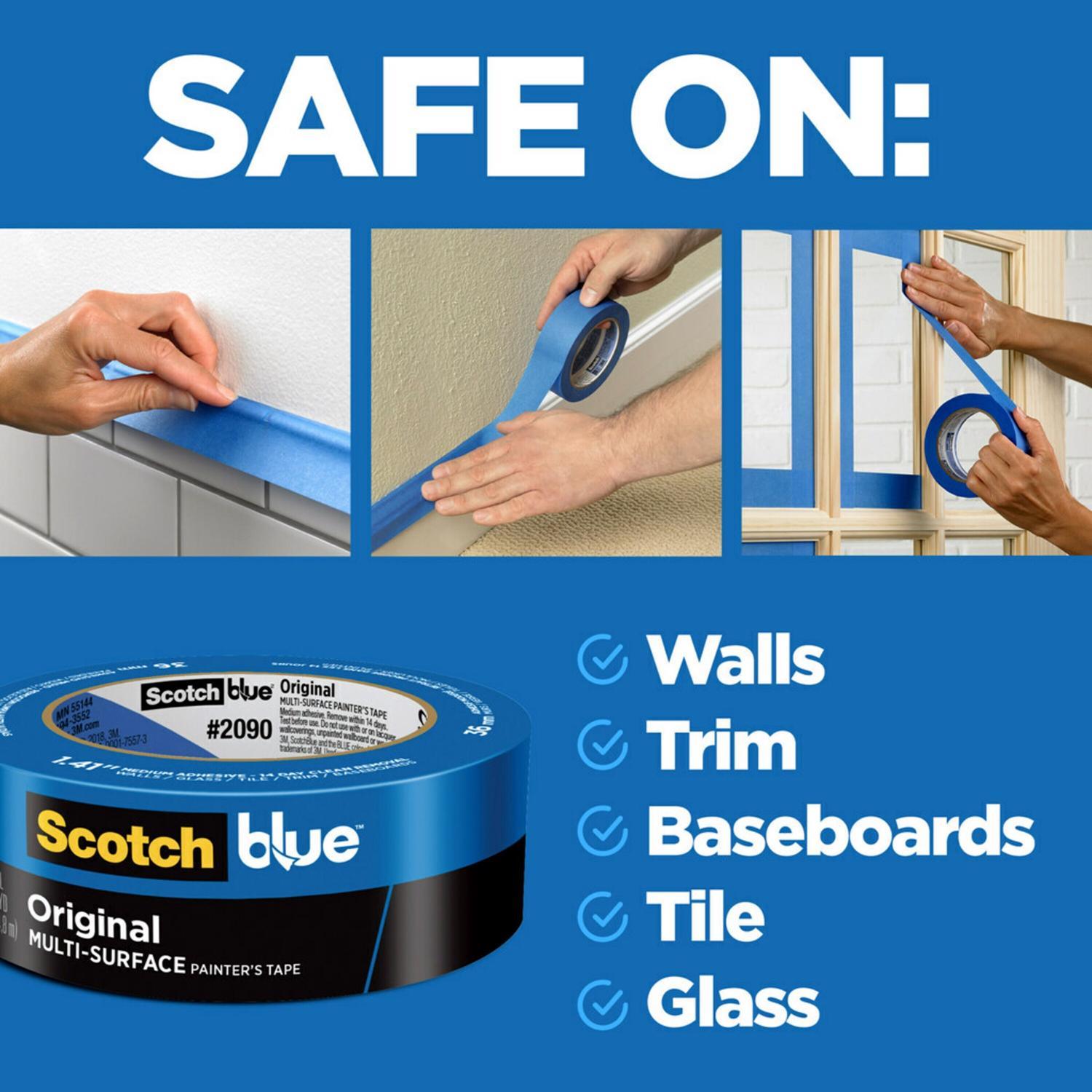 ScotchBlue .94 in. W X 60 yd L Blue Medium Strength Original Painter's Tape 3 pk