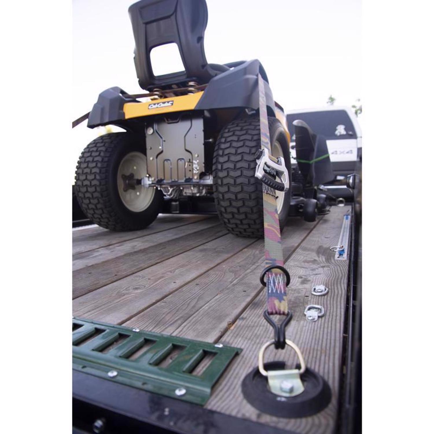 Keeper 1.25 in. W X 16 ft. L Camo Tie Down w/Ratchet 1000 lb 2 pk