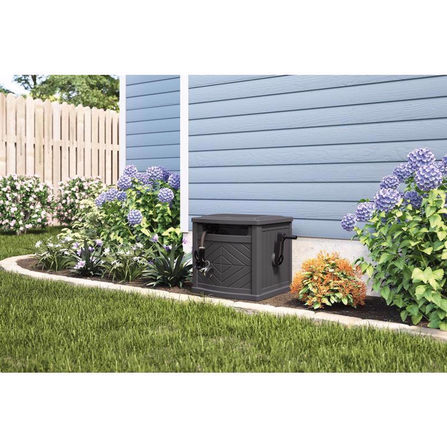 Suncast 150 ft. Gray Hideaway Hose Reel