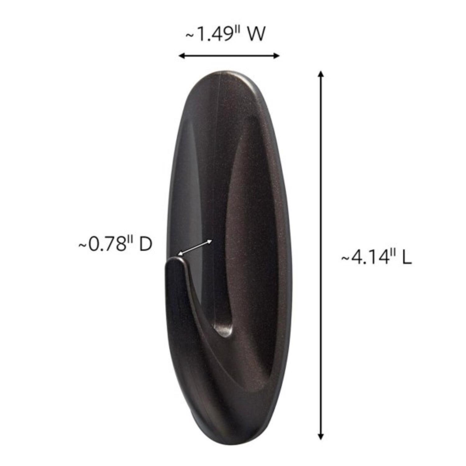 3M Command Large Plastic Hook 4.125 in. L 1 pk