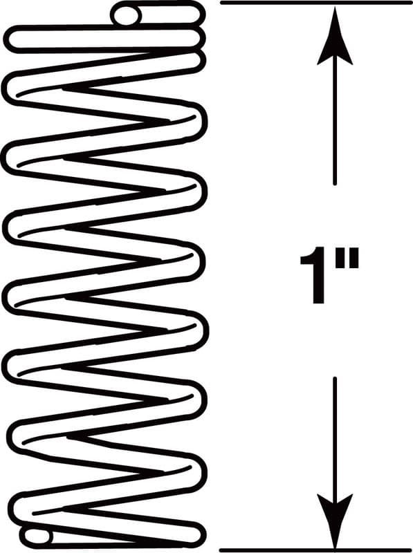 Prime-Line 1 in. L X 9/16 in. D Compression Spring 2 pk