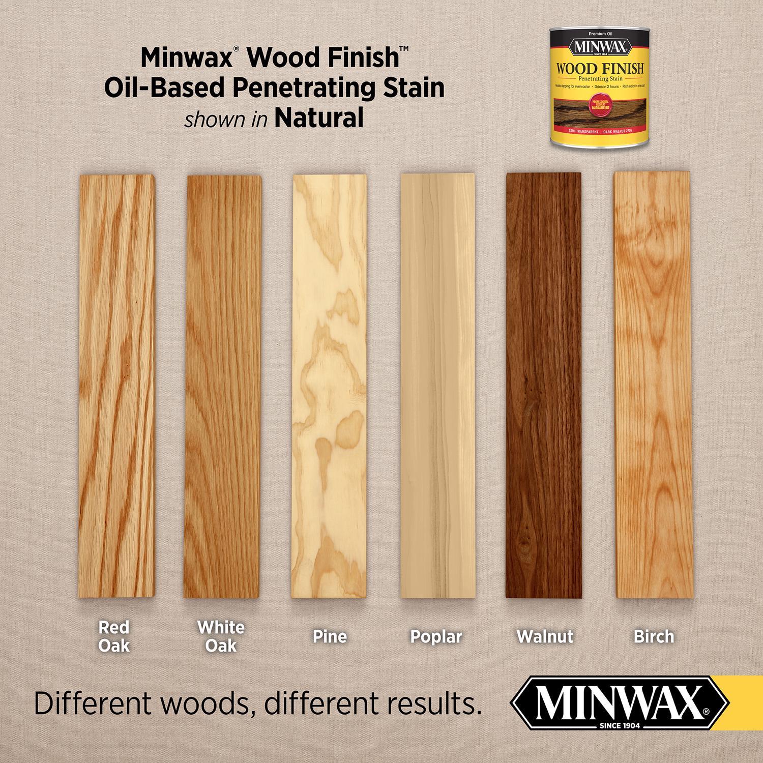 Minwax Wood Finish Semi-Transparent Natural Oil-Based Penetrating Wood Stain 1 gal