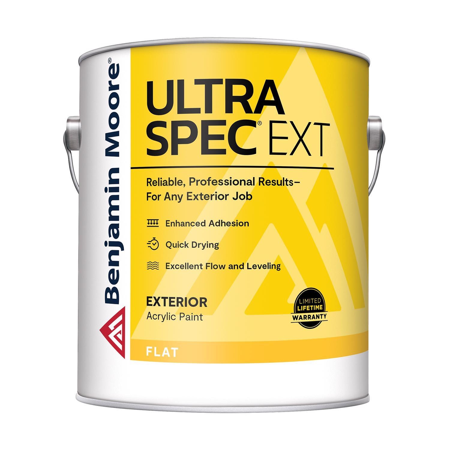 Benjamin Moore Ultra Spec Flat Base 1 House & Trim Paint Exterior 1 Gallon