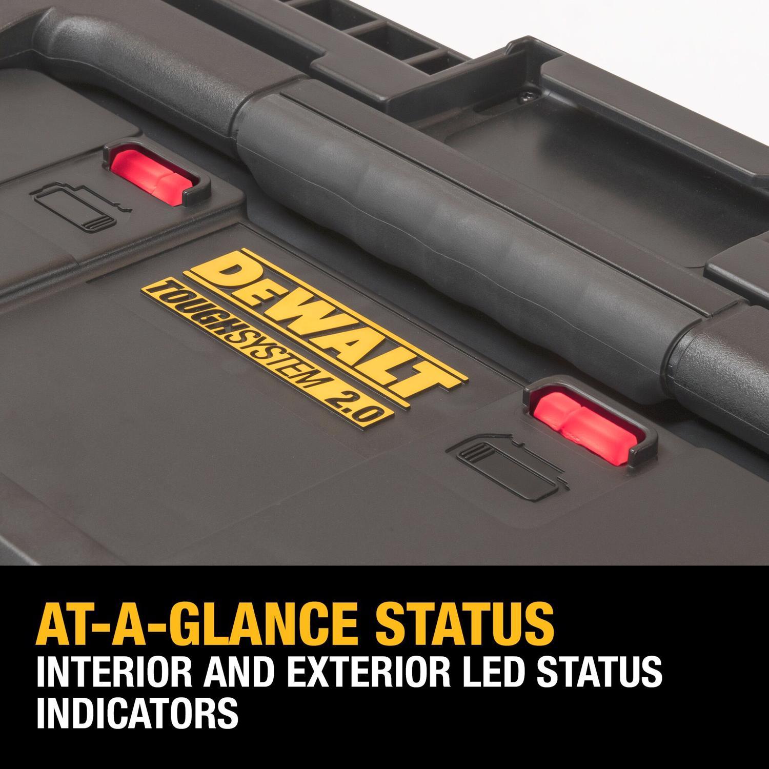 DeWalt 20V MAX Tough System 2.0 DWST08050 Lithium-Ion Box Battery Charger Box 1 pc