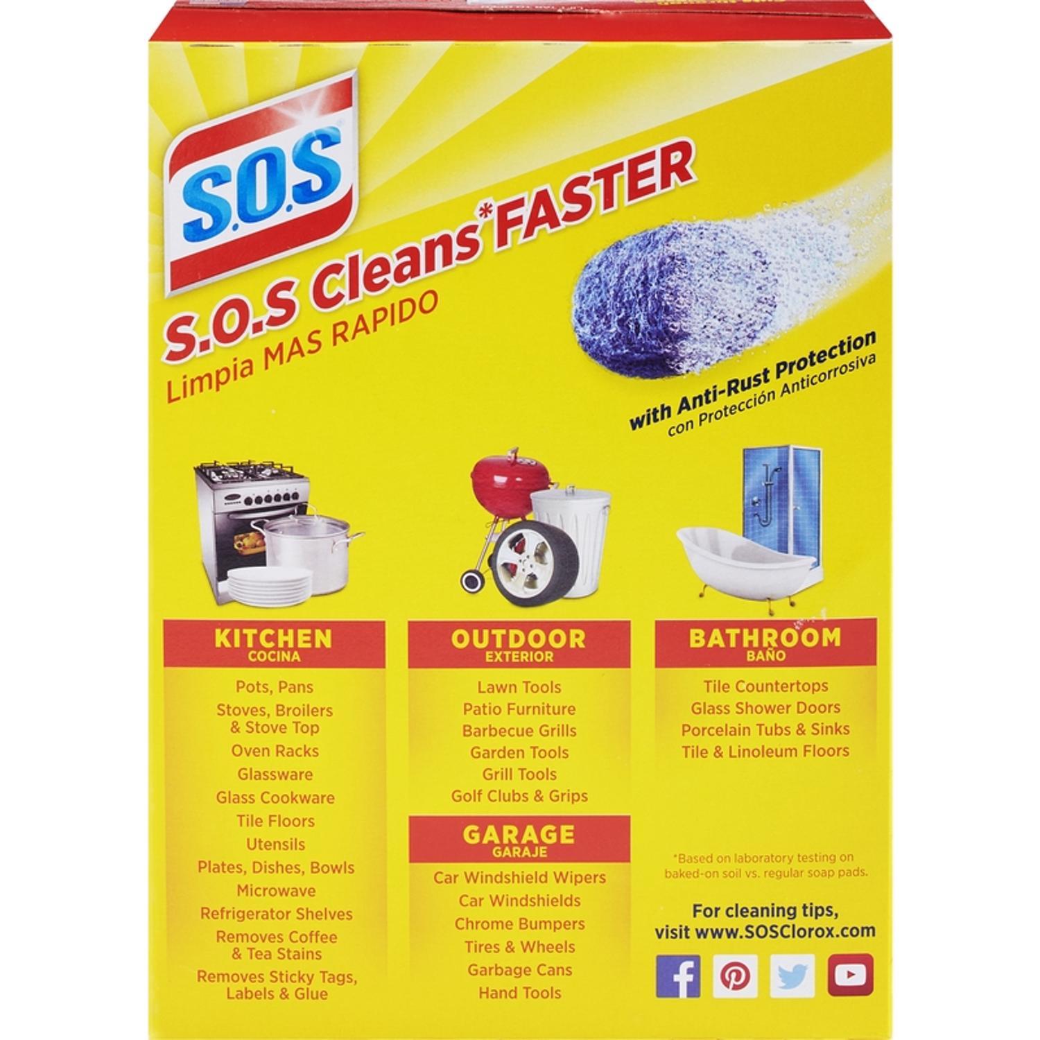 S.O.S Heavy Duty Steel Wool Pads For Multi-Purpose 18 pk