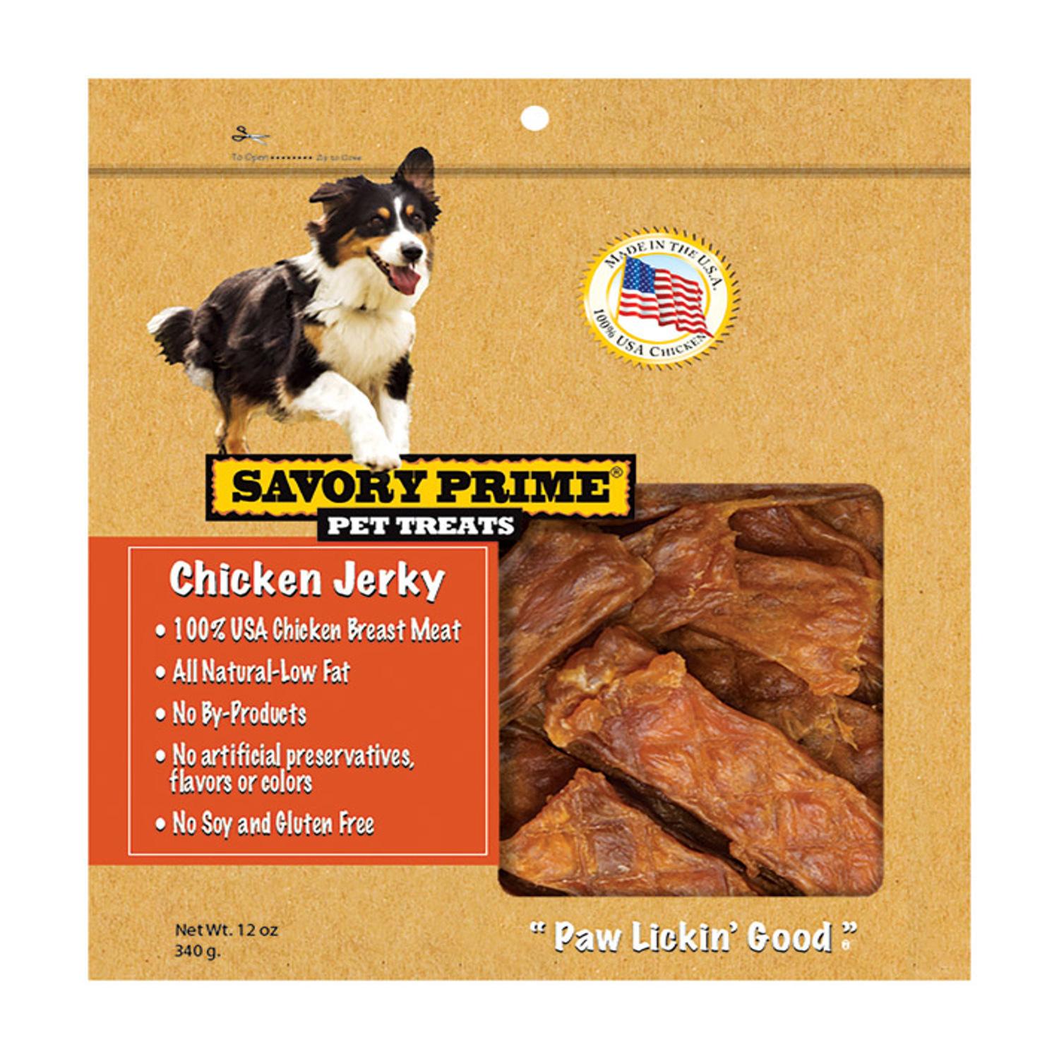 Savory Prime USA Tenders Chicken Grain Free Jerky Tenders For Dogs 12 oz