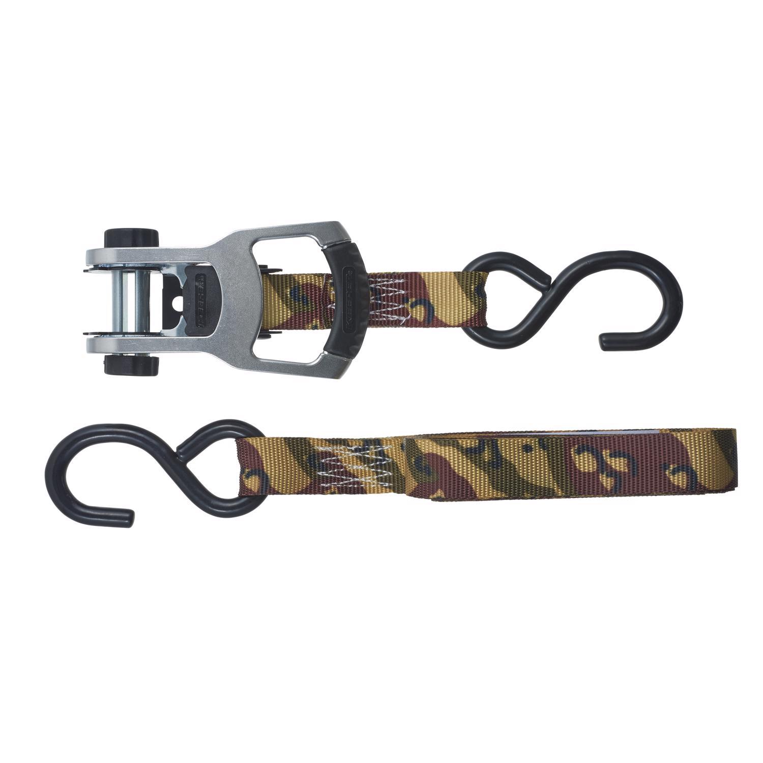 Keeper 1 in. W X 12 ft. L Camo Ratchet Tie Down Strap 550 lb 2 pk