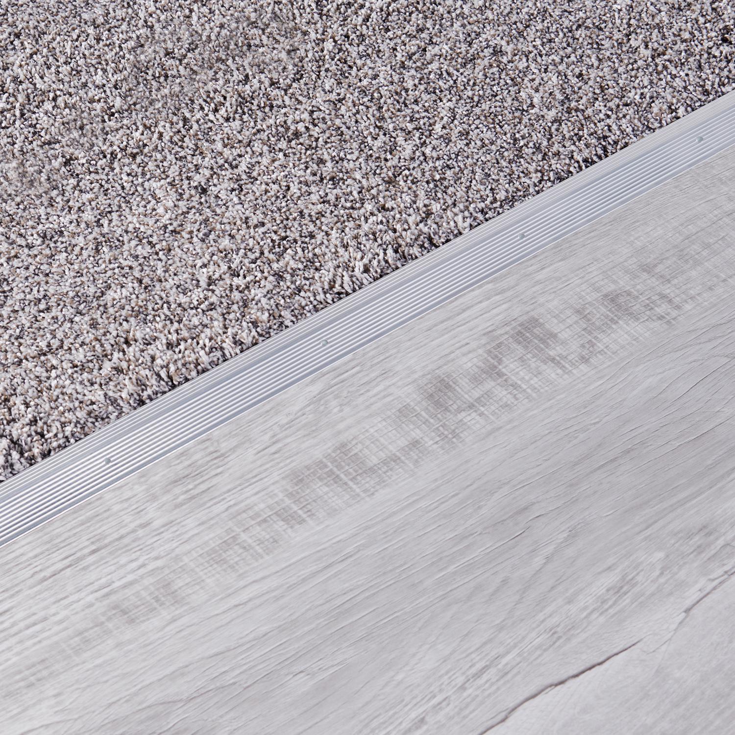 M-D Building Products 0.3 in. H X 1.38 in. W X 72 in. L Prefinished Silver Aluminum Carpet Trim
