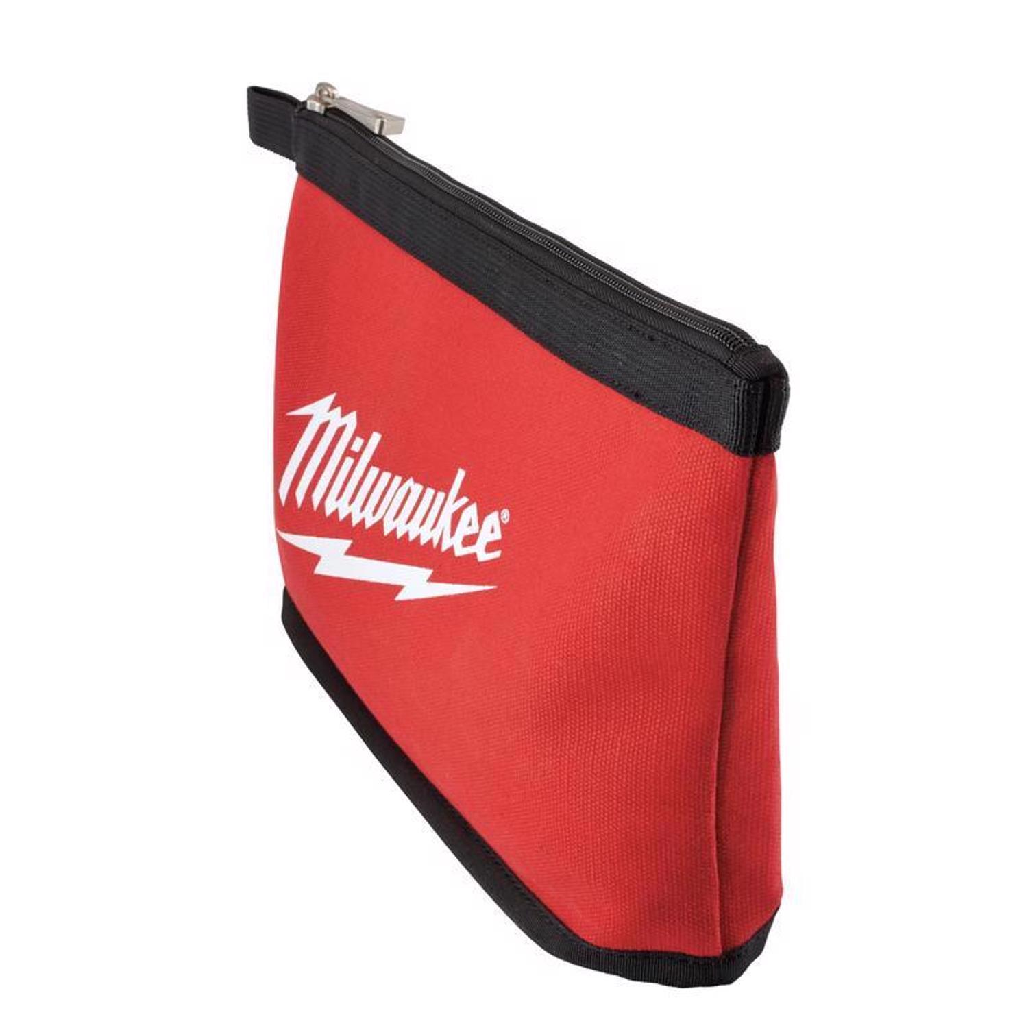 Milwaukee Canvas Tool Pouch 1 pocket Red 1 pc