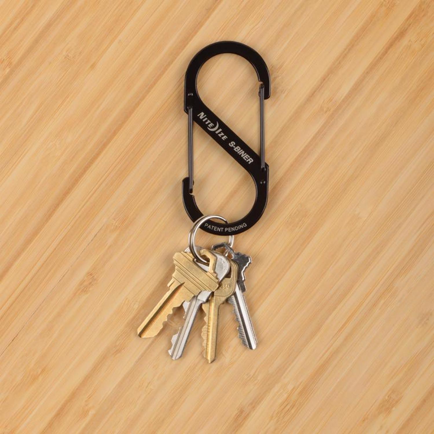 Nite Ize S-Biner Stainless Steel Black Dual Carabiner S-Biner