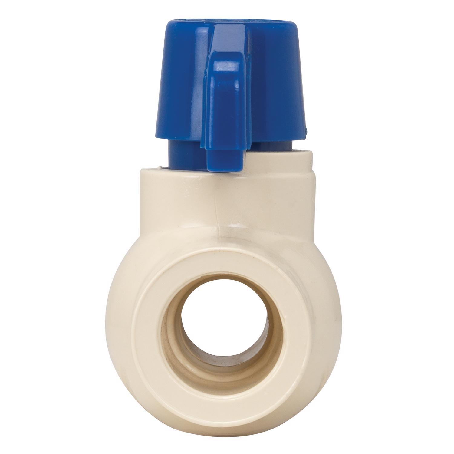 Homewerks 1/2 in. CPVC Slip Ball Valve Full Port Quarter-Turn Lever For Potable Water