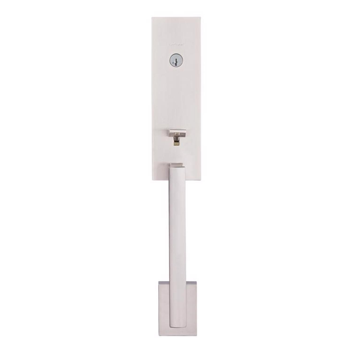 Kwikset Vancouver Satin Nickel Entry Door Knob 1-3/4 in.