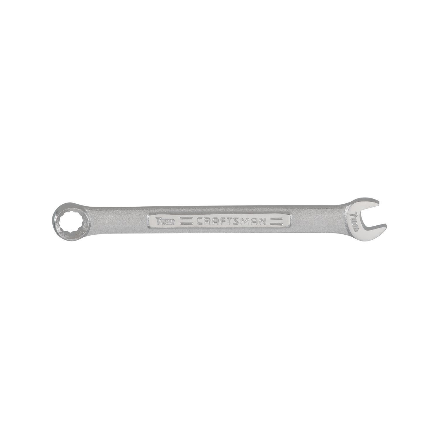 CRAFTSMAN 7 mm X 7 mm 12 Point Metric Combination Wrench 3.19 in. L 1 pc