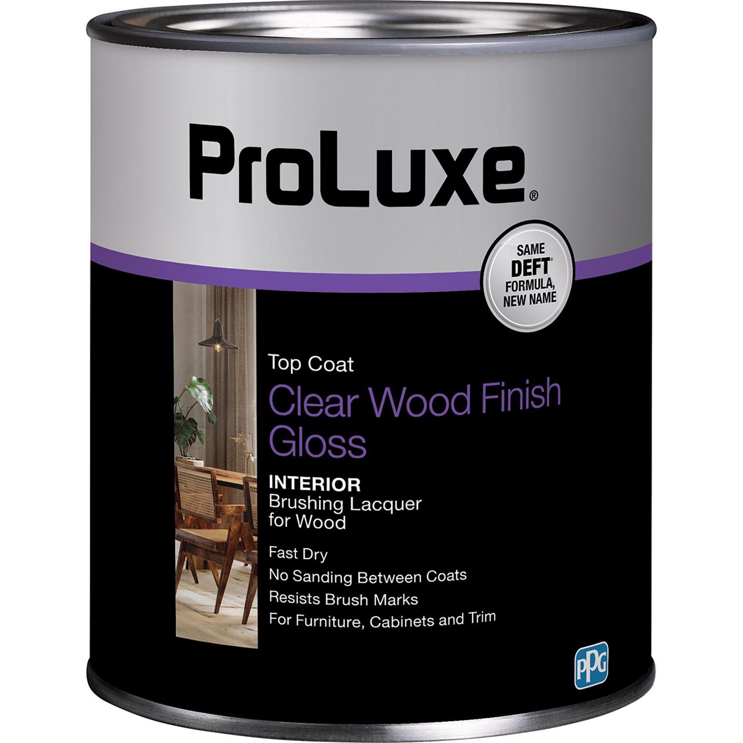 ProLuxe Gloss Clear Oil-Based Alkyd Brushing Lacquer 1 qt