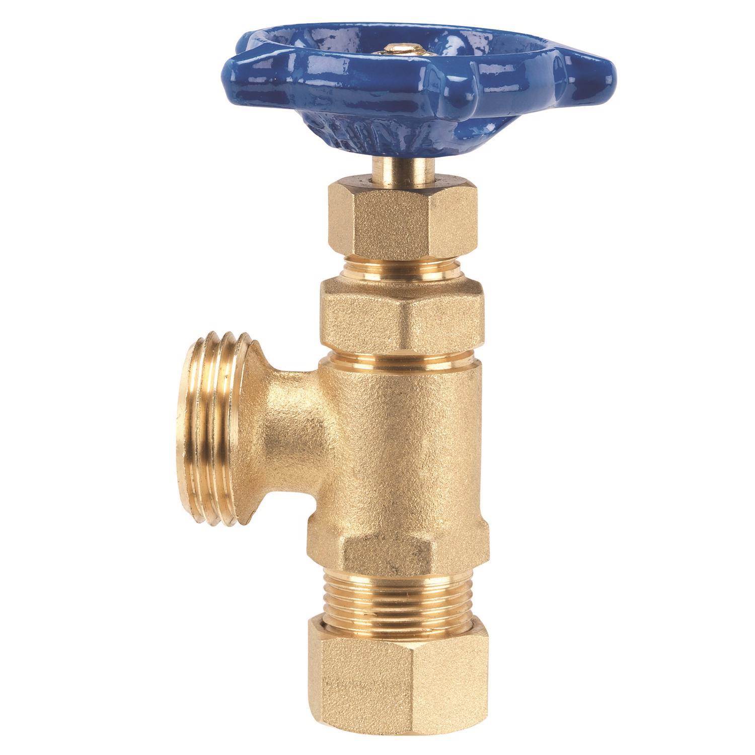 Homewerks 1/2 in. X 3/4 in. Comp x MHT Brass Boiler Drain Valve