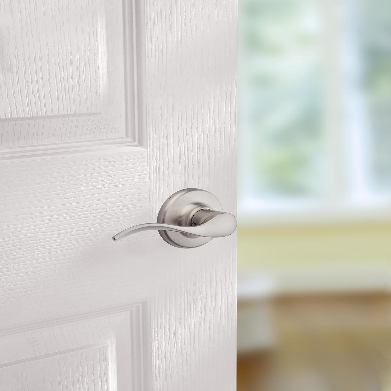 Kwikset Balboa Satin Nickel Passage Lever Right or Left Handed