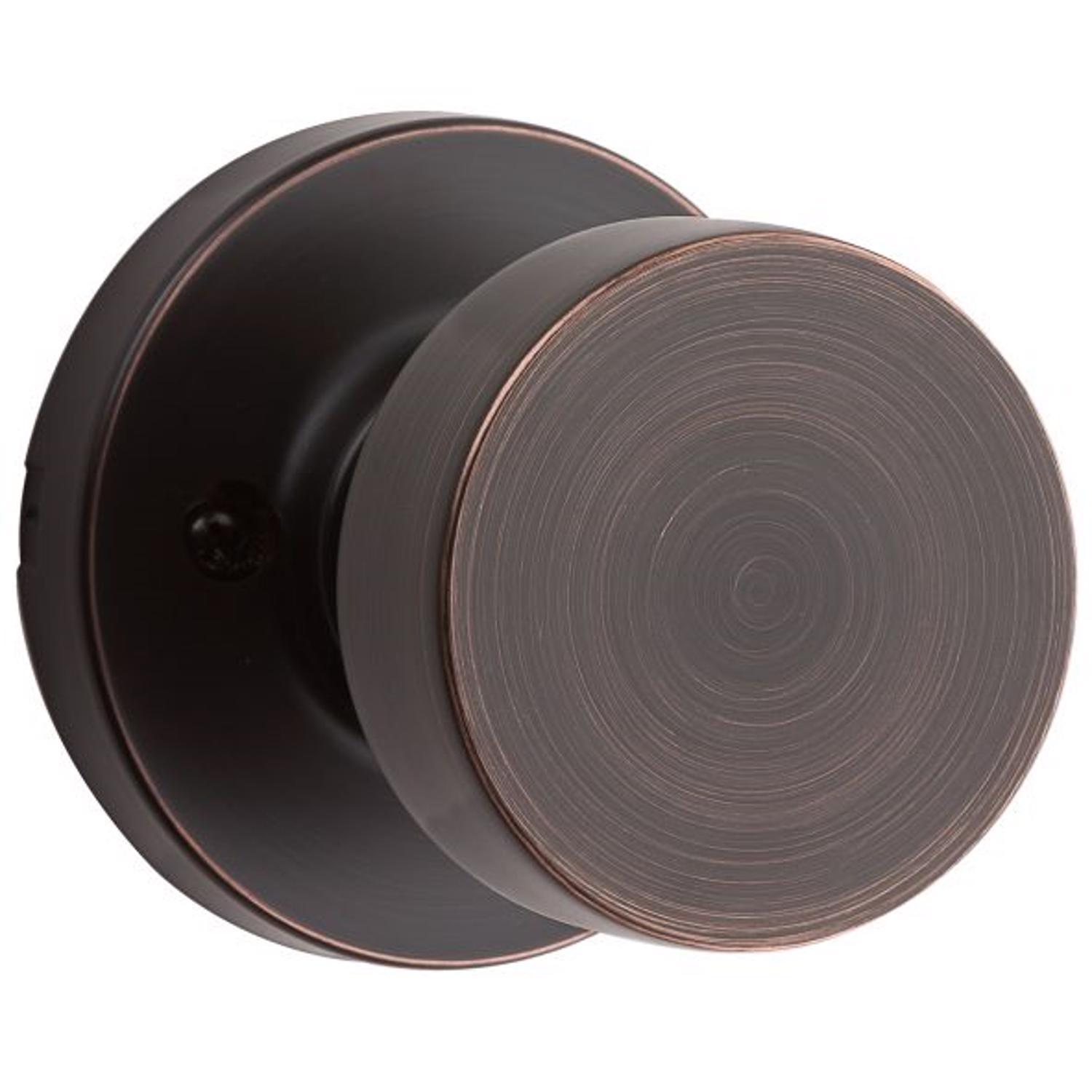 Kwikset 2.58 in. L Iron Black Metal Door Handle