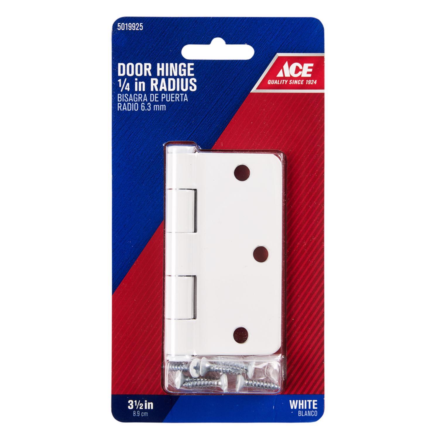 Ace 3-1/2 in. L White Residential Door Hinge 1 pk