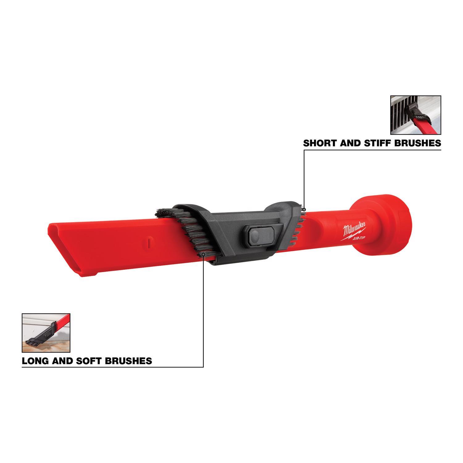 Milwaukee AIR-TIP 1-1/4 in. - 2-1/2 in. Shop Wet/Dry Vac 3 in 1 Crevice Tool 1 pc