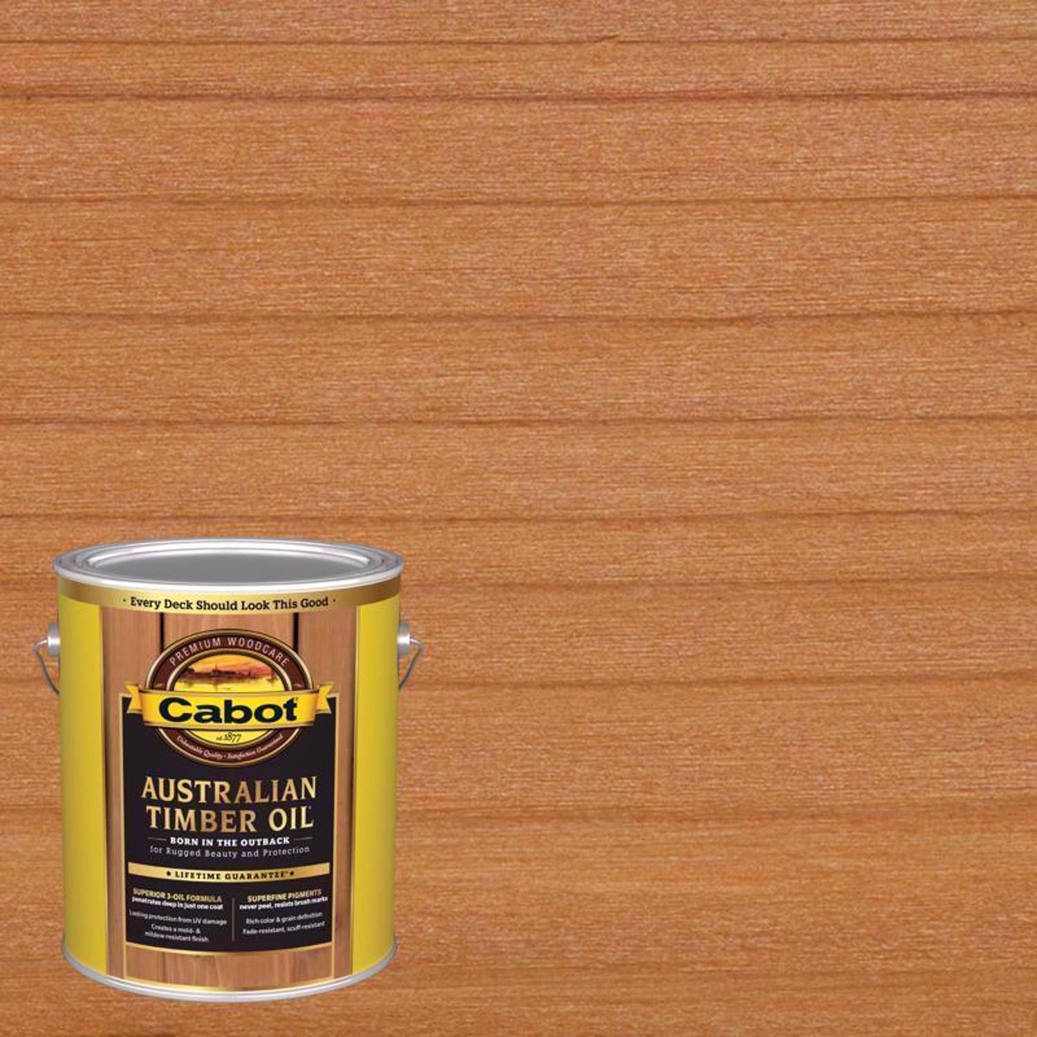 Cabot Australian Timber Oil Transparent Honey Teak Oil-Based Penetrating Oil Australian Timber Oil 1