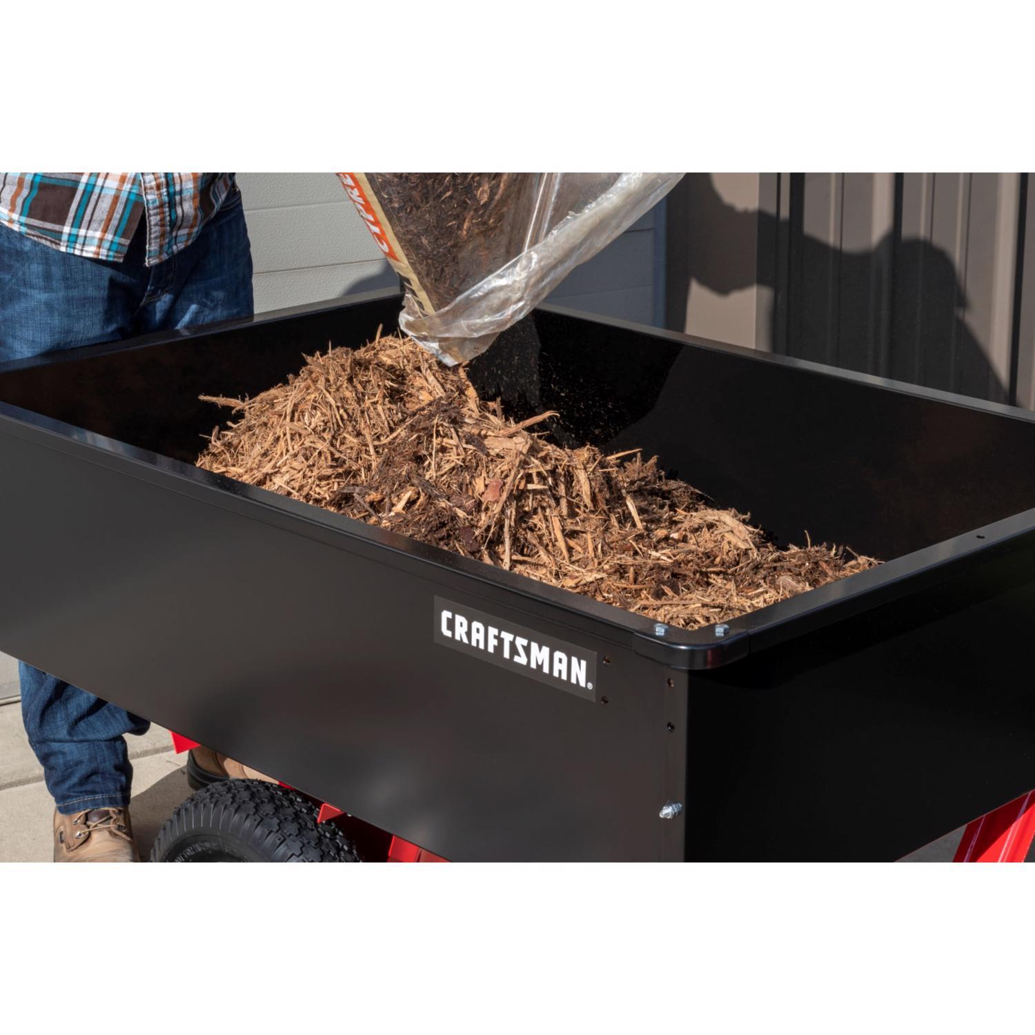 Craftsman Steel Tow Behind Utility Cart 12 cu ft