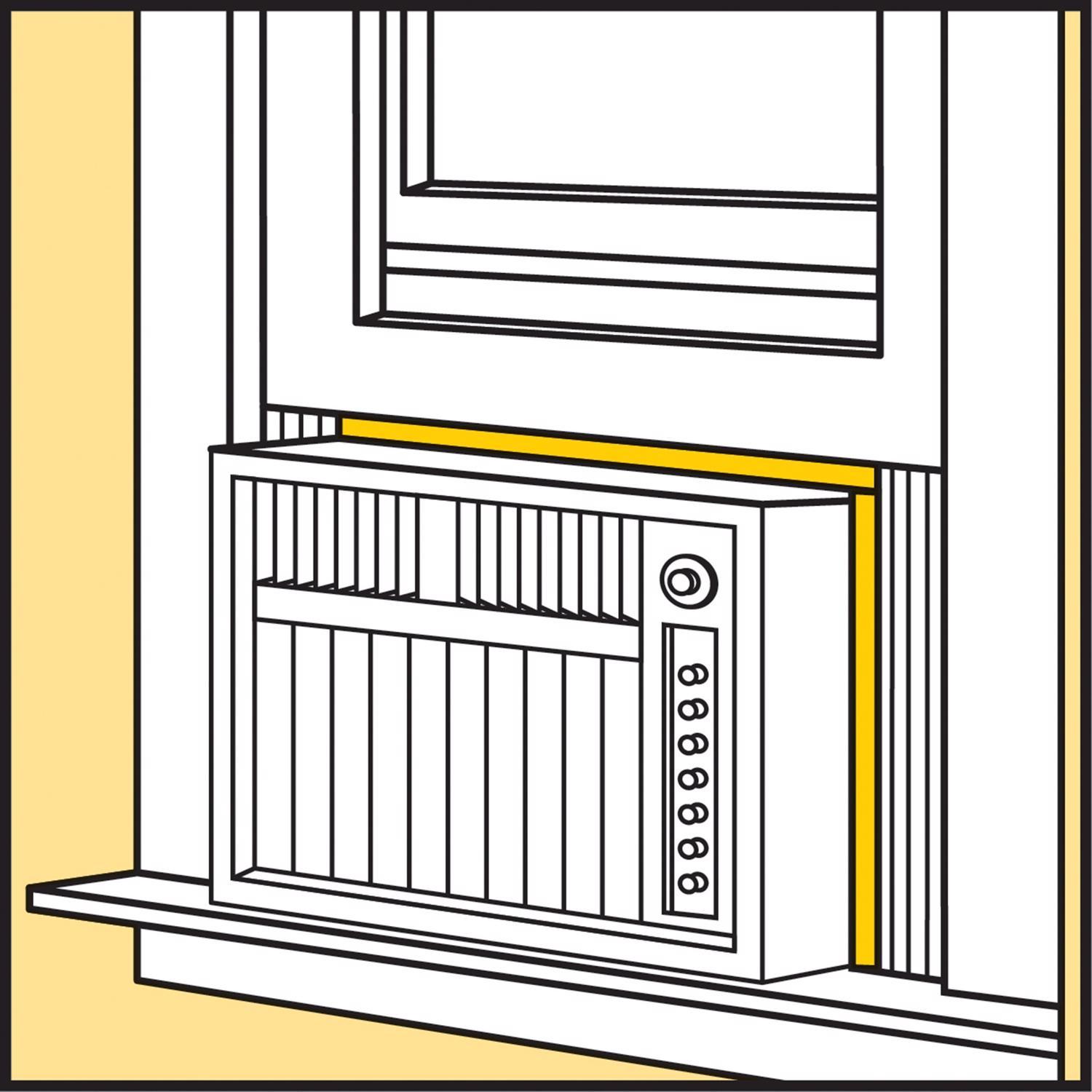 M-D Building Products Gray Foam Weatherseal For Air Conditioners 42 in. L X 2.25 in.