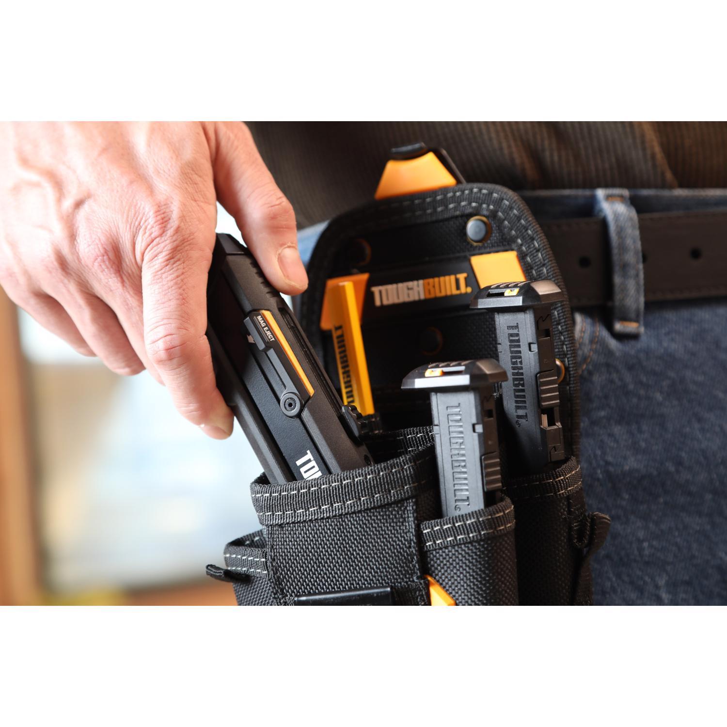 ToughBuilt 6.5 in. Retractable Reloading Utility Knife Black 1 pc