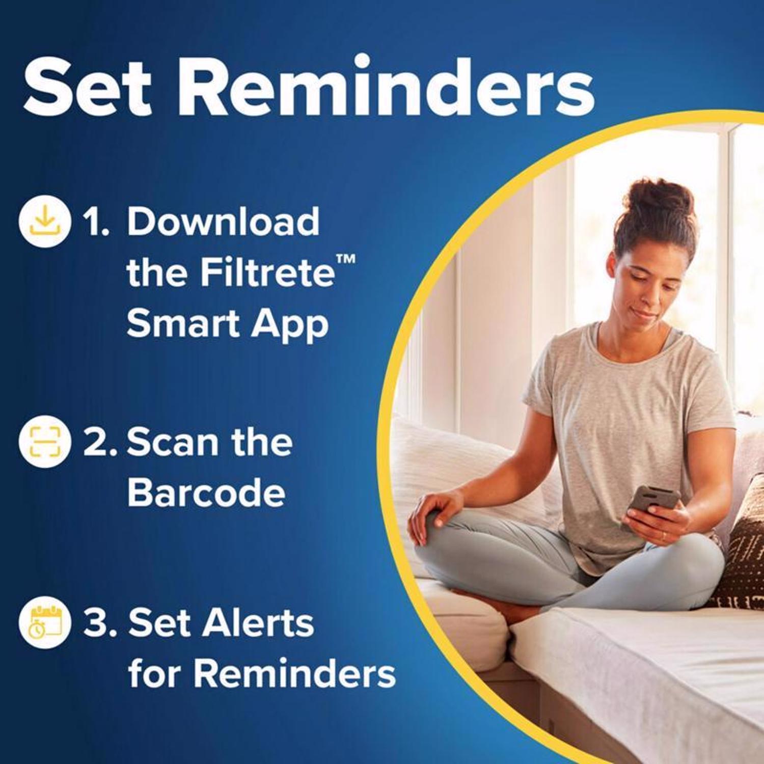 Filtrete 20 in. W X 25 in. H X 4 in. Polyester 12 MERV Pleated Allergen Air Filter 1 pk