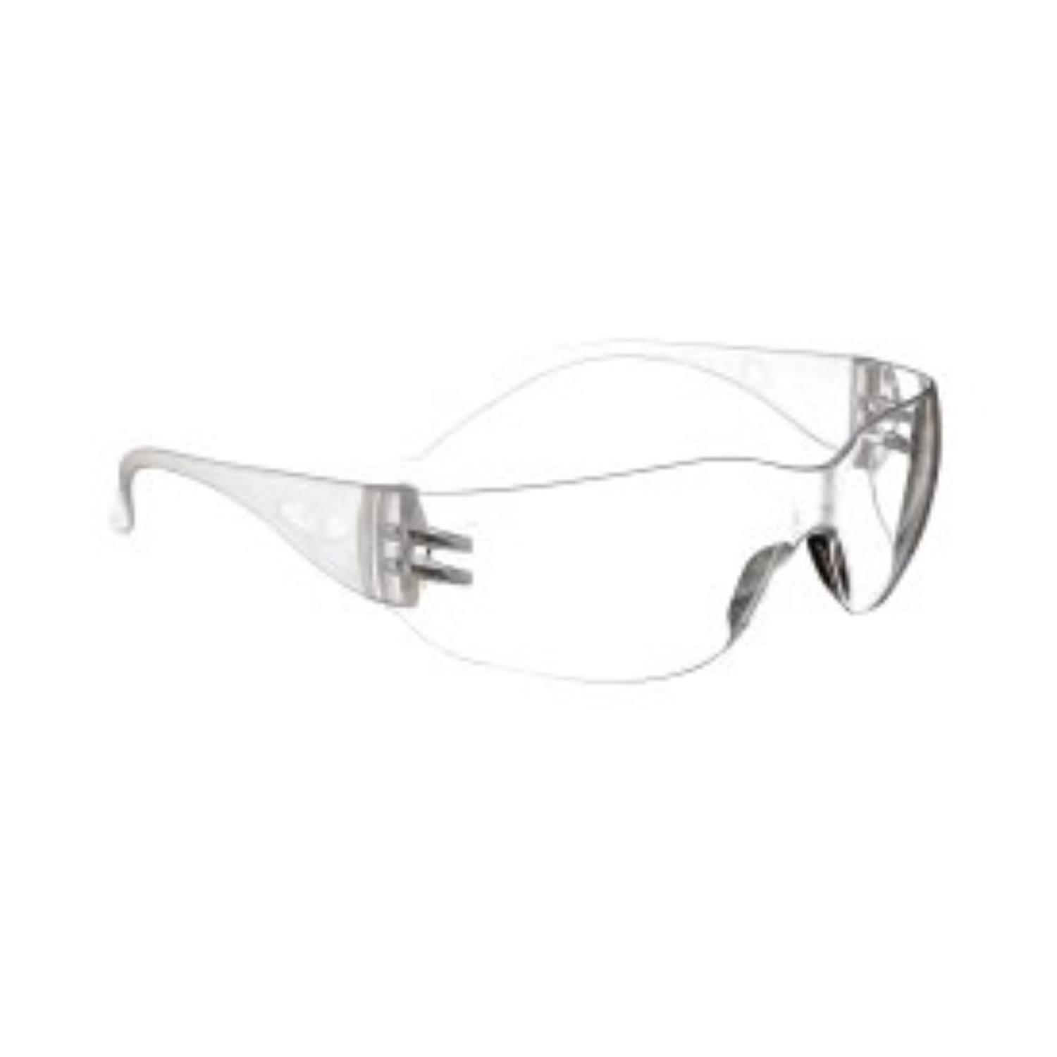3M Impact-Resistant Safety Glasses Clear Lens Clear Frame 4 pk