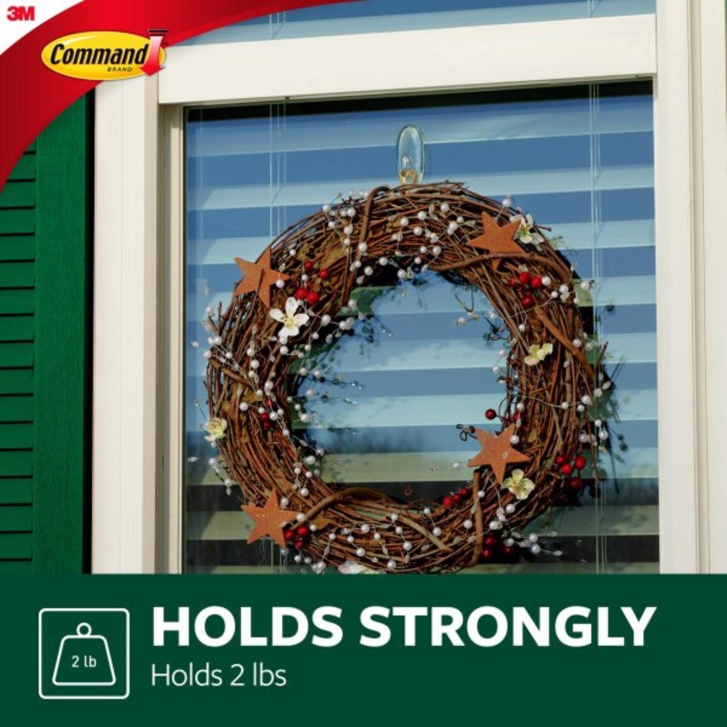 3M Command Medium Plastic Hook 1.625 in. L 2 pk