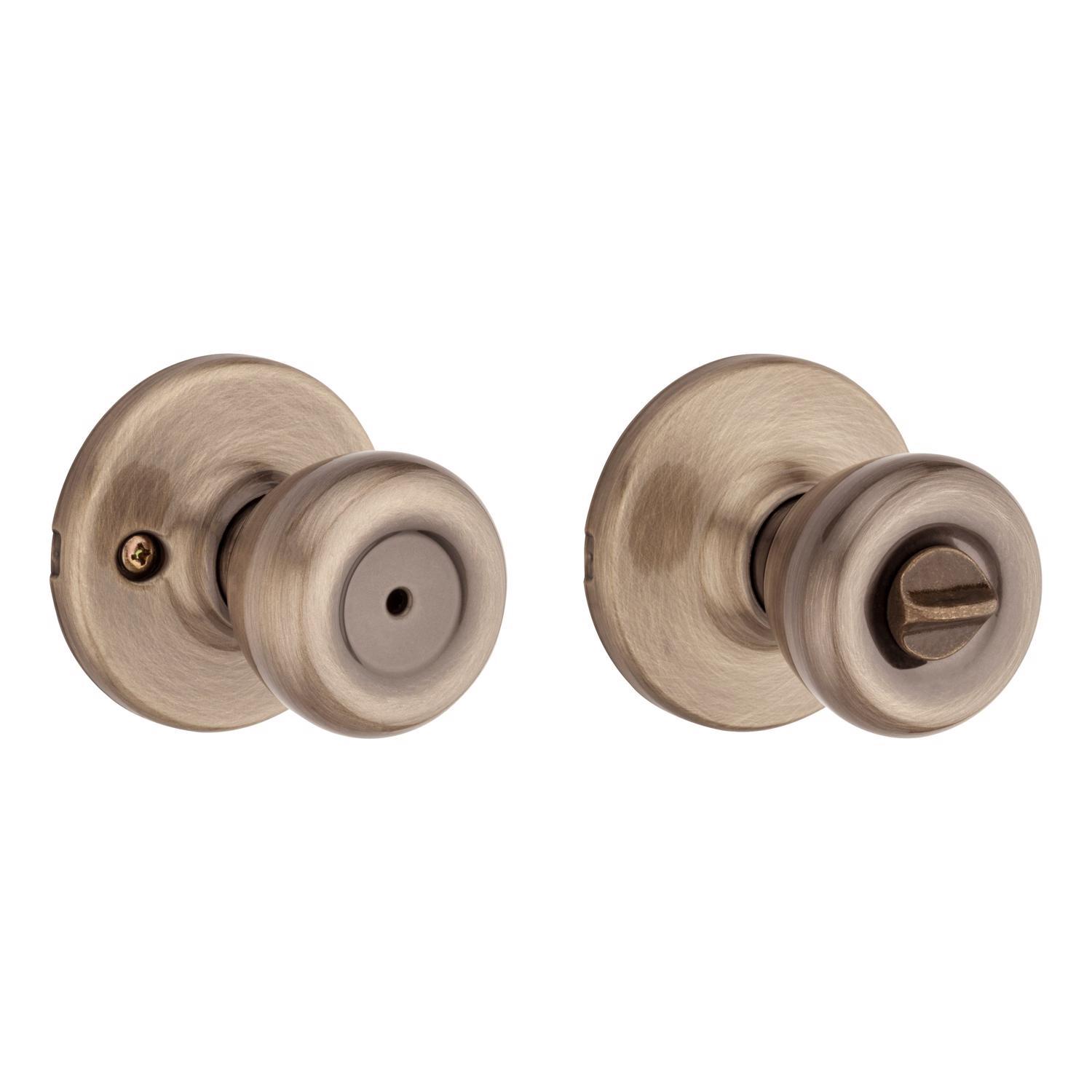 Kwikset Tylo Antique Brass Privacy Knob Right or Left Handed
