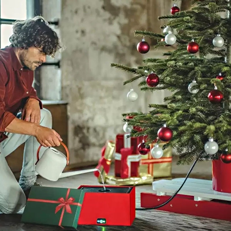 Automatic Christmas Tree Watering System Red and Green