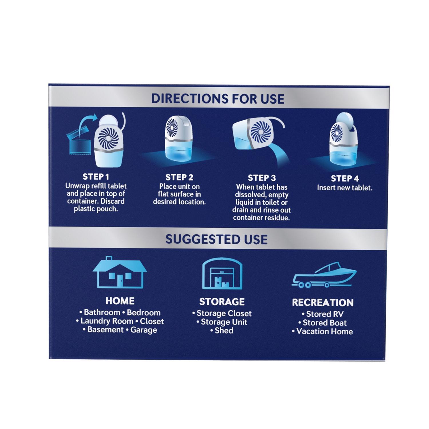 Damp Rid Moisture Absorber Refill Fresh Scent 15.87 oz 2 pk