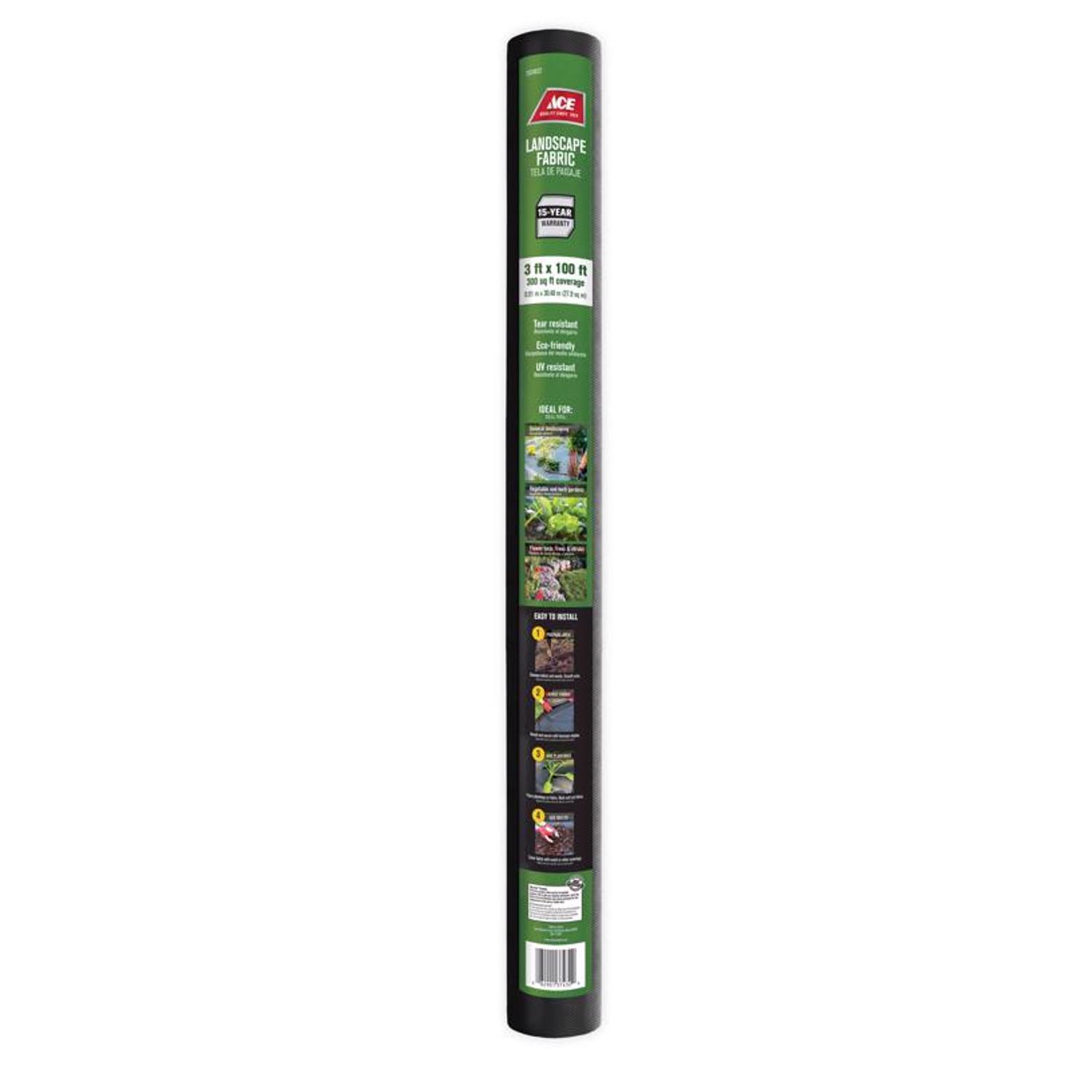 Ace 3 ft. W X 100 ft. L Polypropylene Landscape Fabric