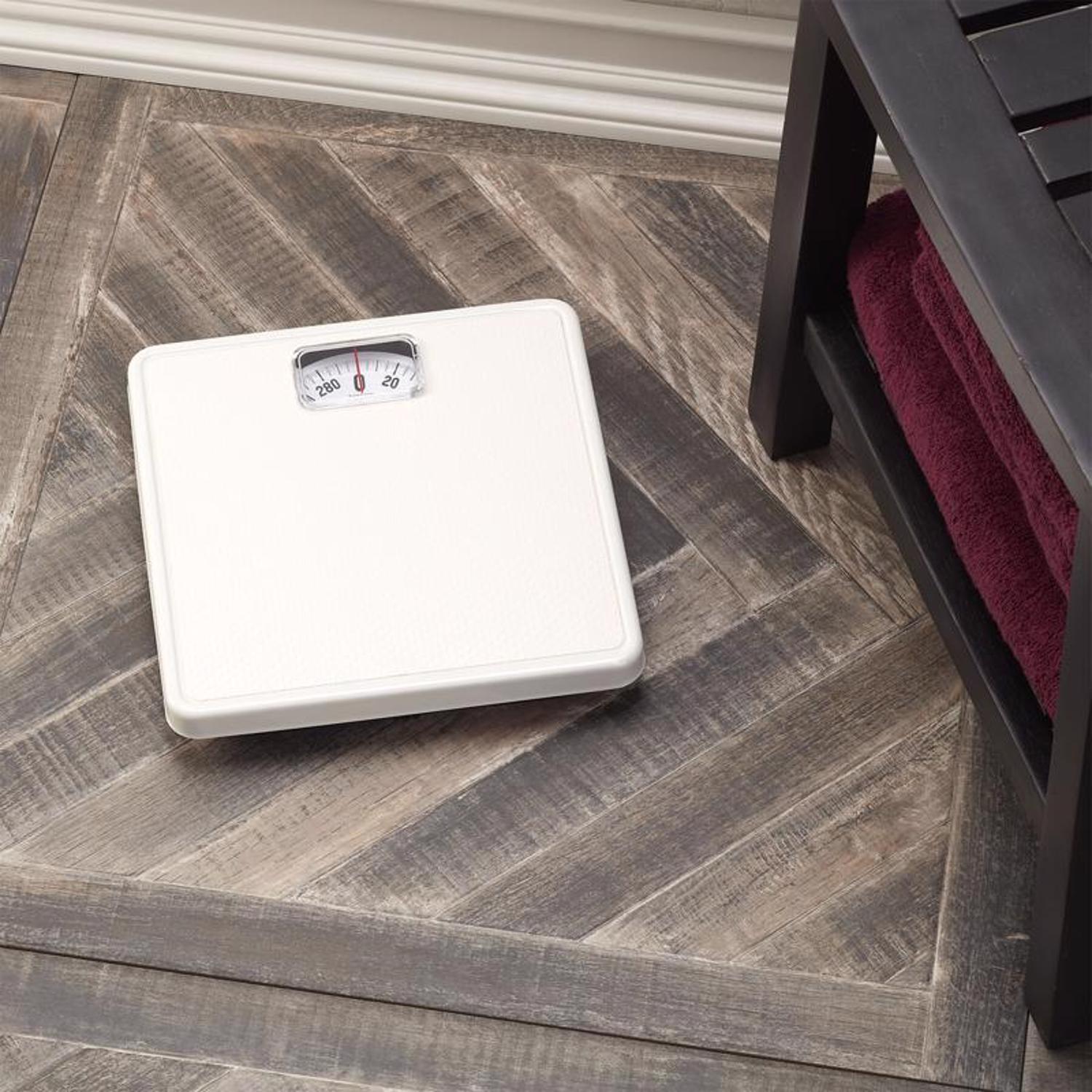 Taylor 300 lb Analog Bathroom Scale White