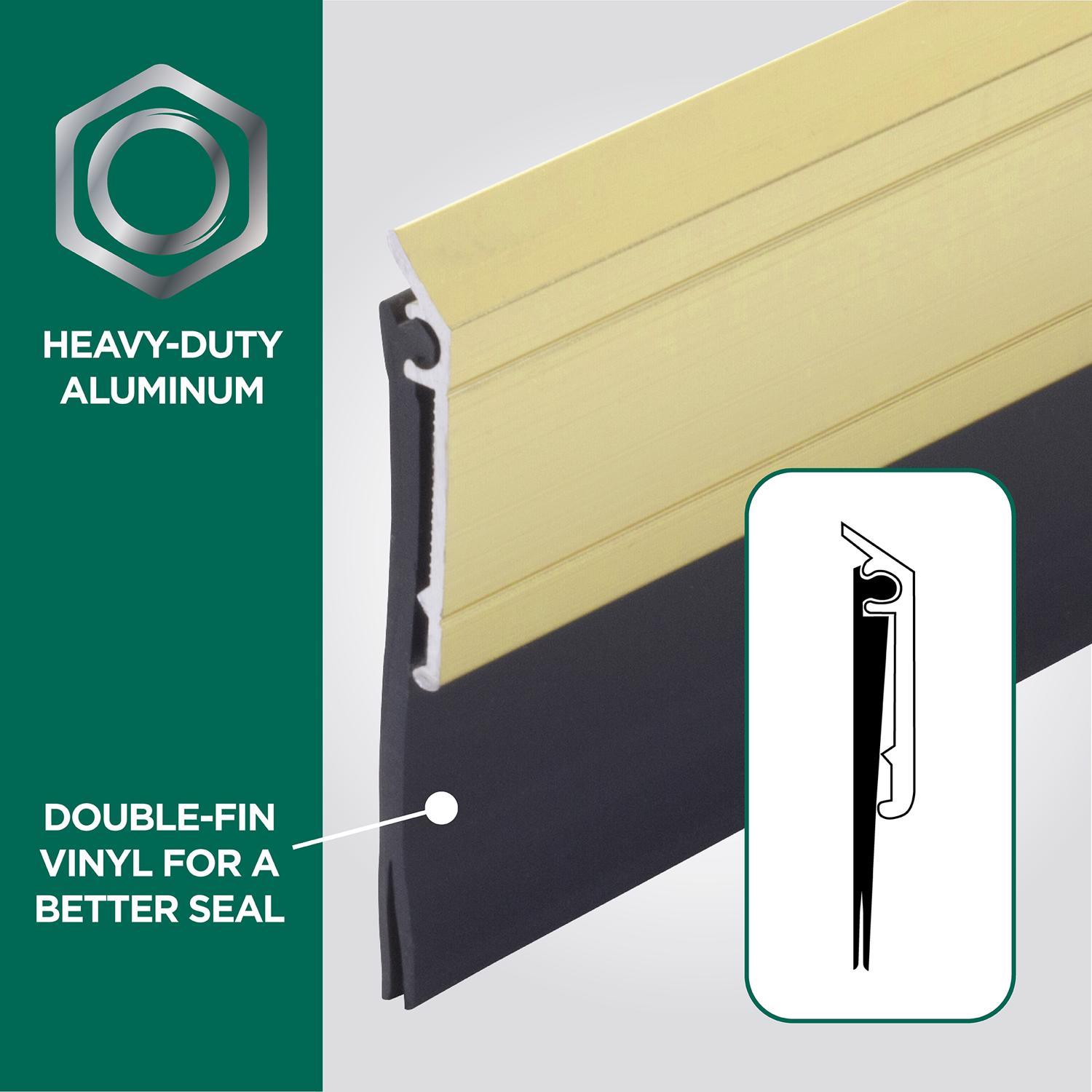 M-D Building Products Gold Aluminum/Vinyl Sweep For Doors 36 in. L X 2.13 in.