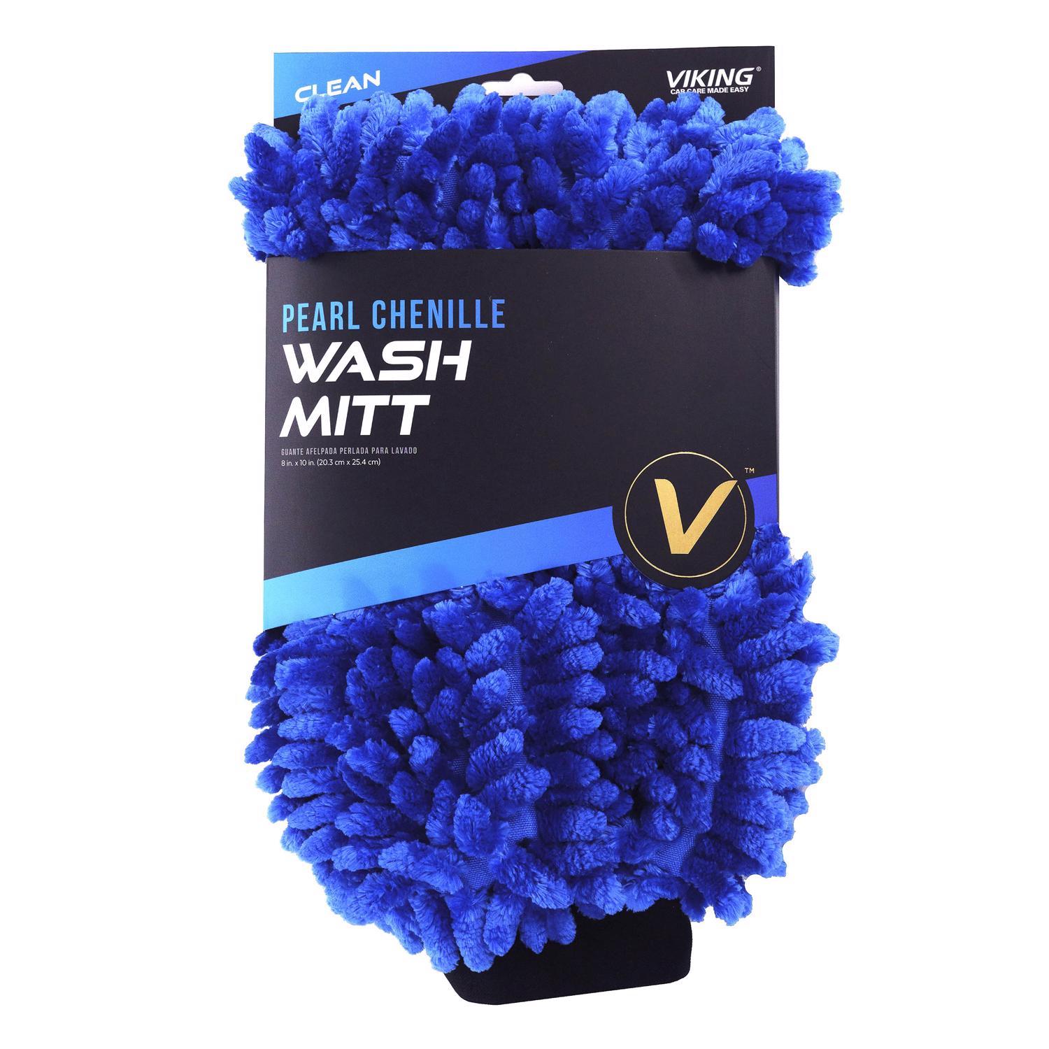 Viking 10 in. L X 8 in. W Chenille Wash Mitt 1 pk