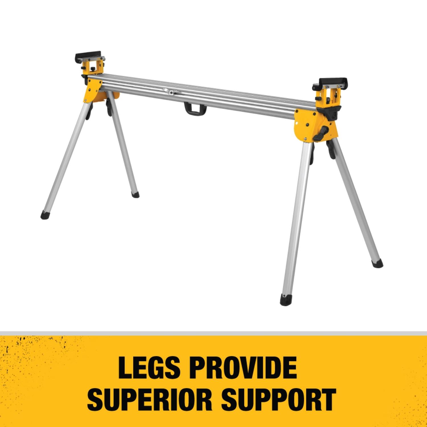 DEWALT Metal 150 in. L X 32 in. H X 9 in. W Miter Saw Stand Yellow 1 pc