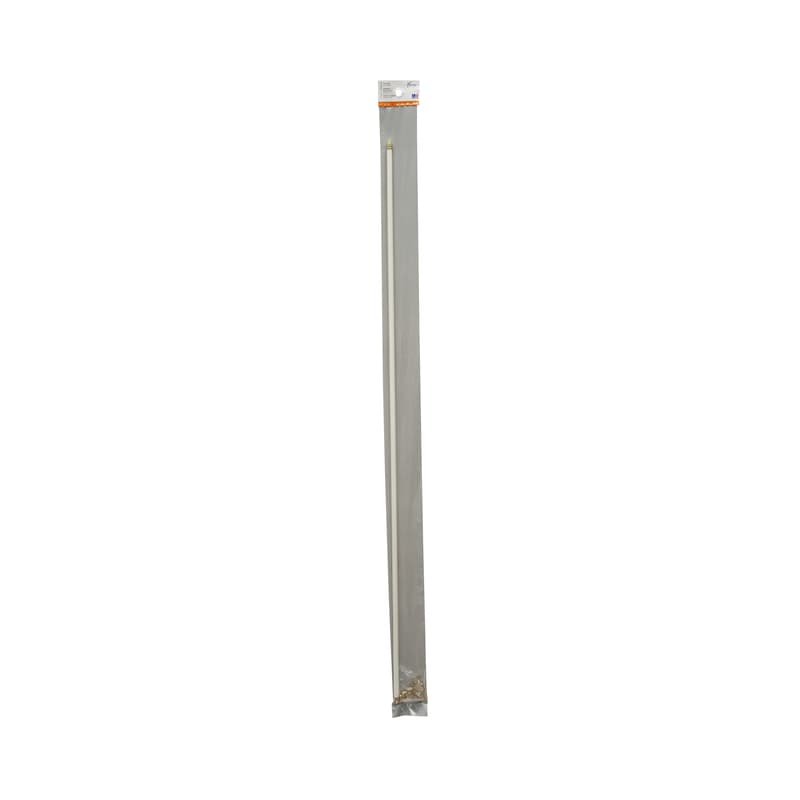 Kenney White Traditional/Transitional Sash Rod 48 in. L X 84 in. L