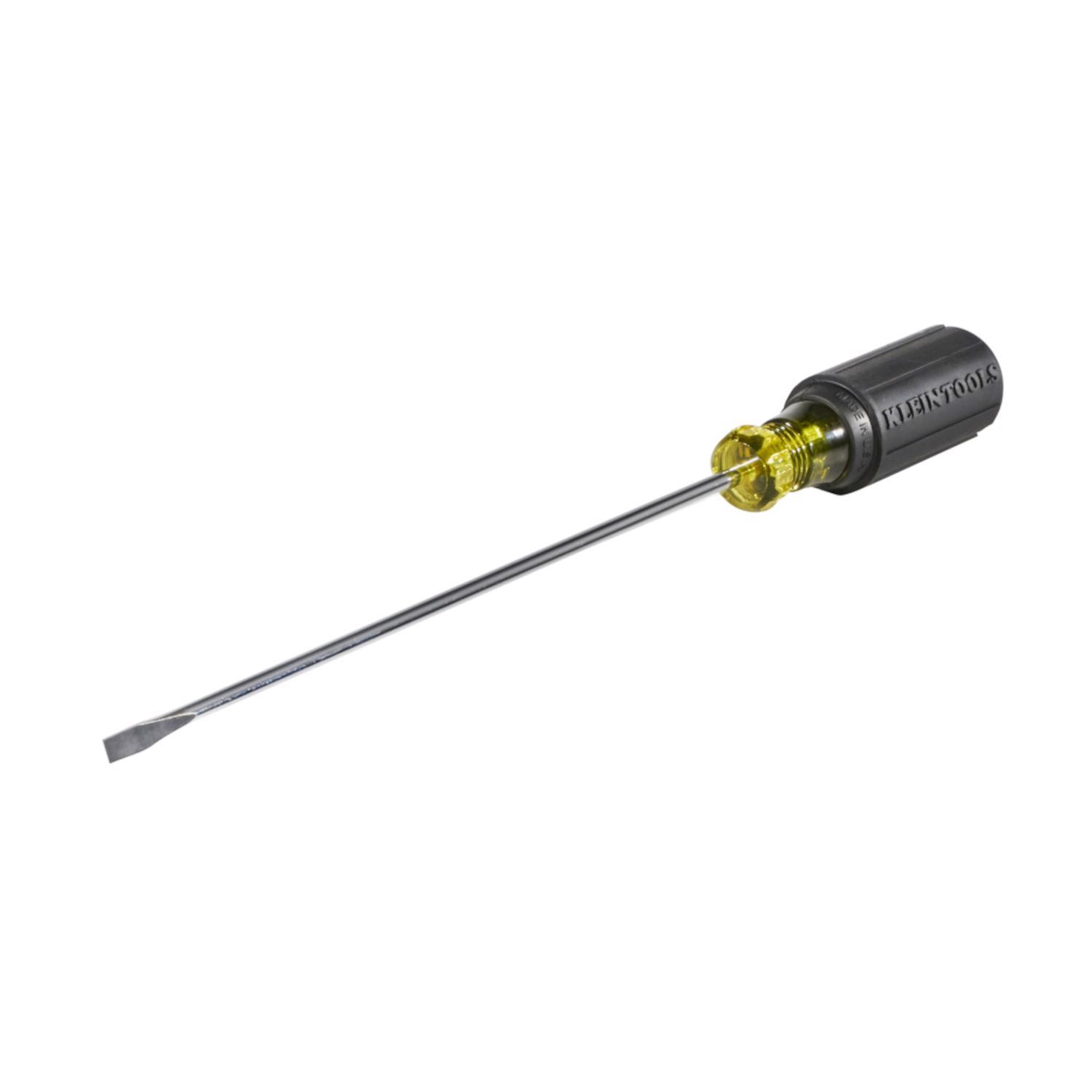 Klein Tools Cushion-Grip 8 in. L Cabinet Cabinet Fixed Blade Screwdriver 1 pc