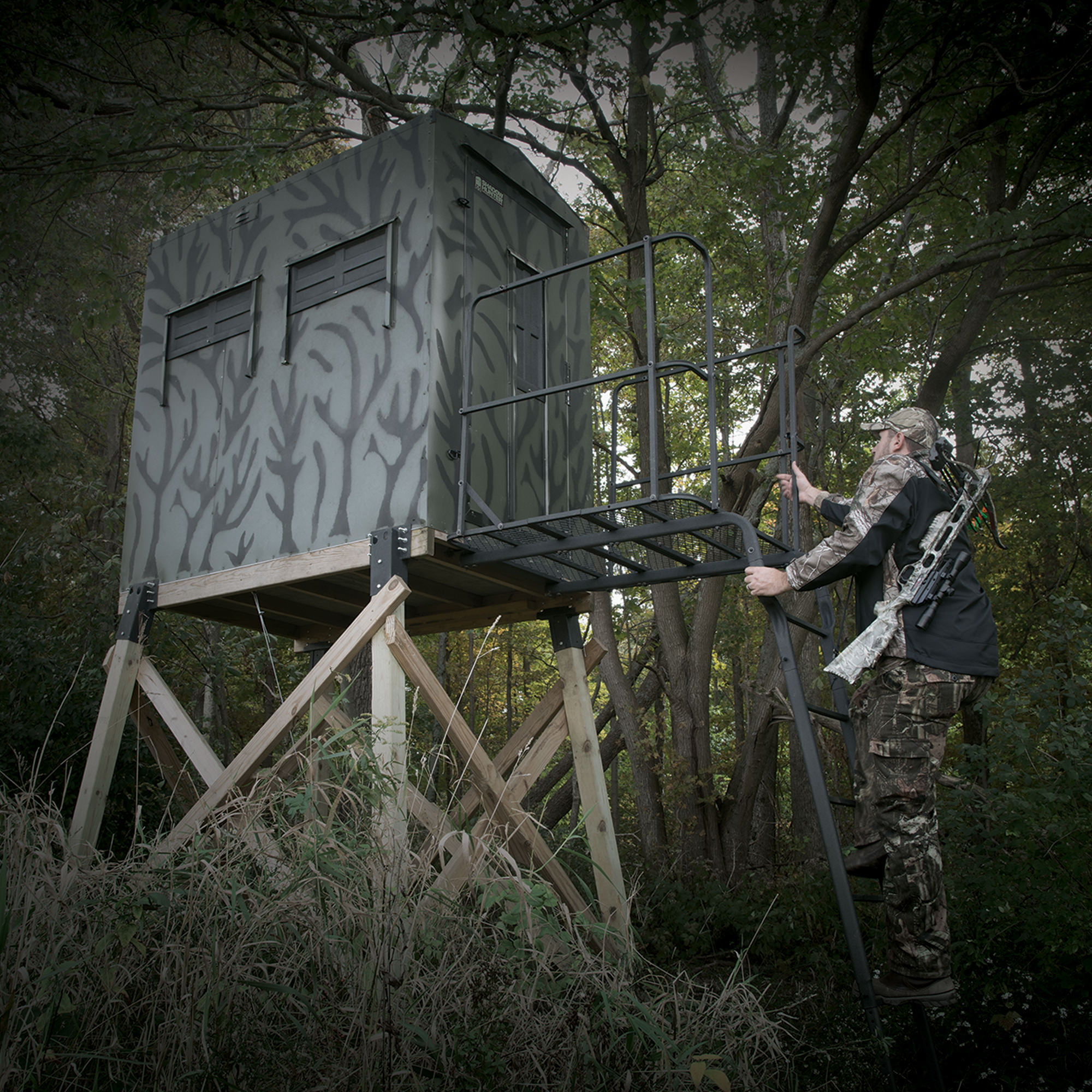 Shadow Hunter Blind Ladder Platform