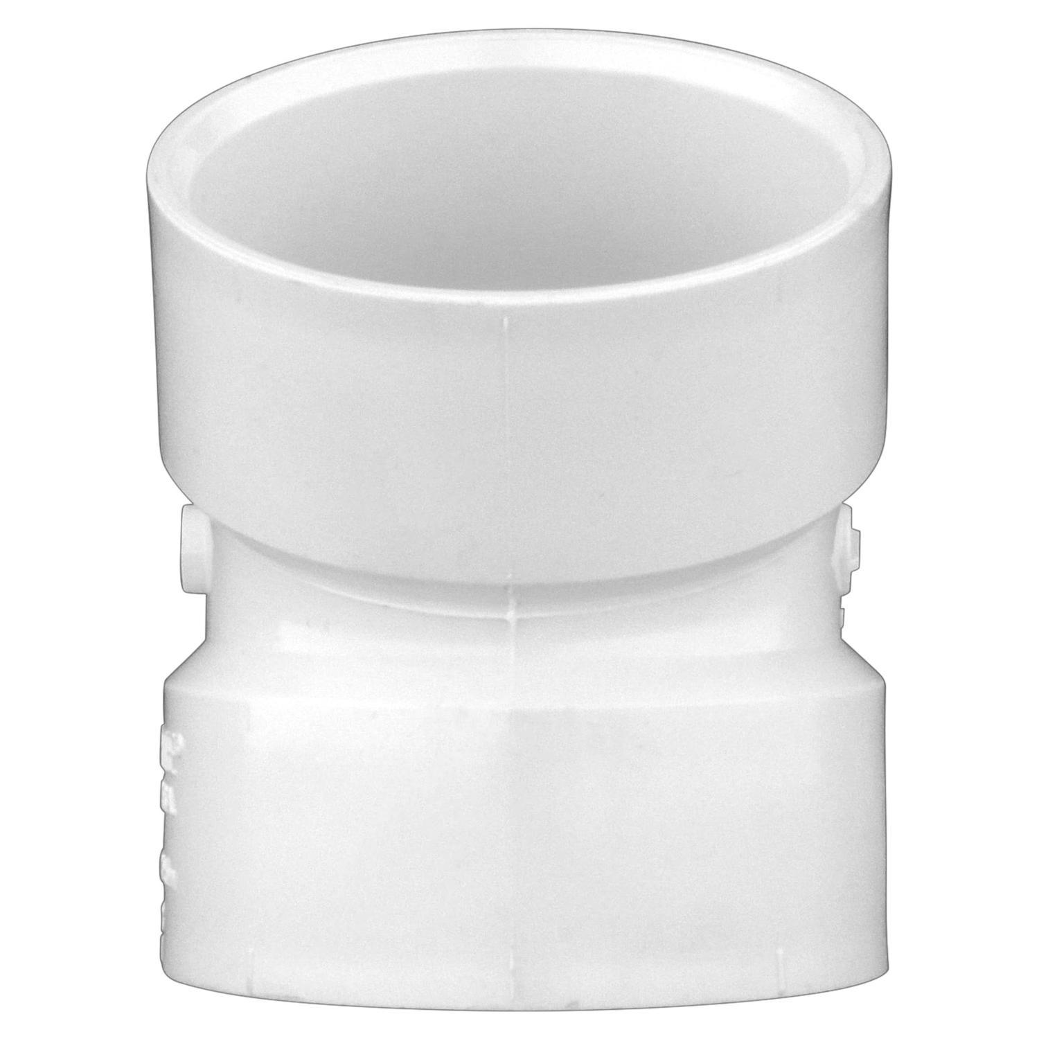 Charlotte Pipe Schedule 40 1-1/2 in. Hub X 1-1/2 in. D Hub PVC Elbow 1 pk