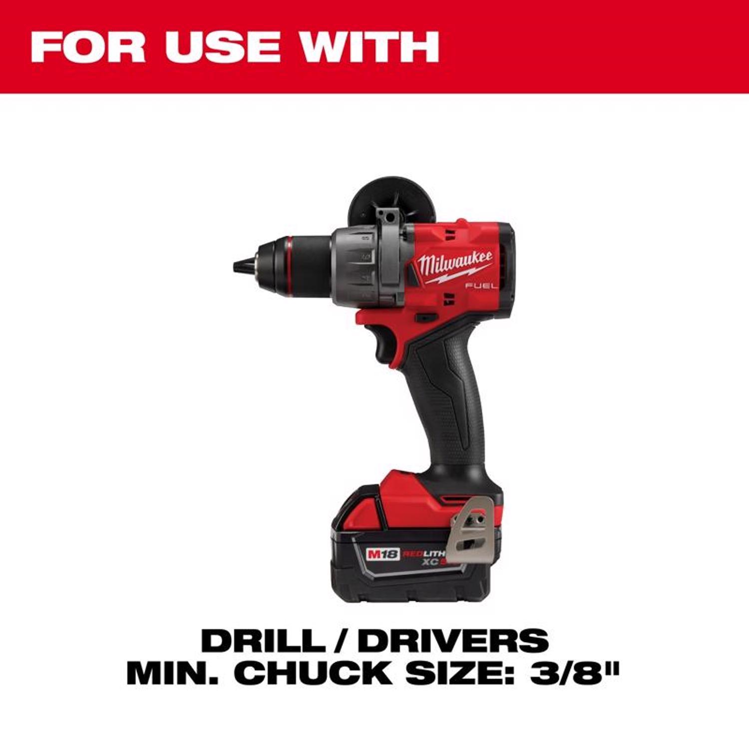 Milwaukee Hole Dozer Bi-Metal 4.8 in. L X 3/8 in. D Door Lock Installation Kit Arbor Included