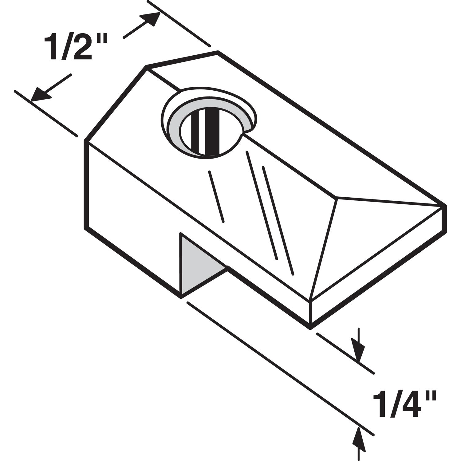 Prime-Line Clear Small Mirror Holder Clip 20 lb 6 pk