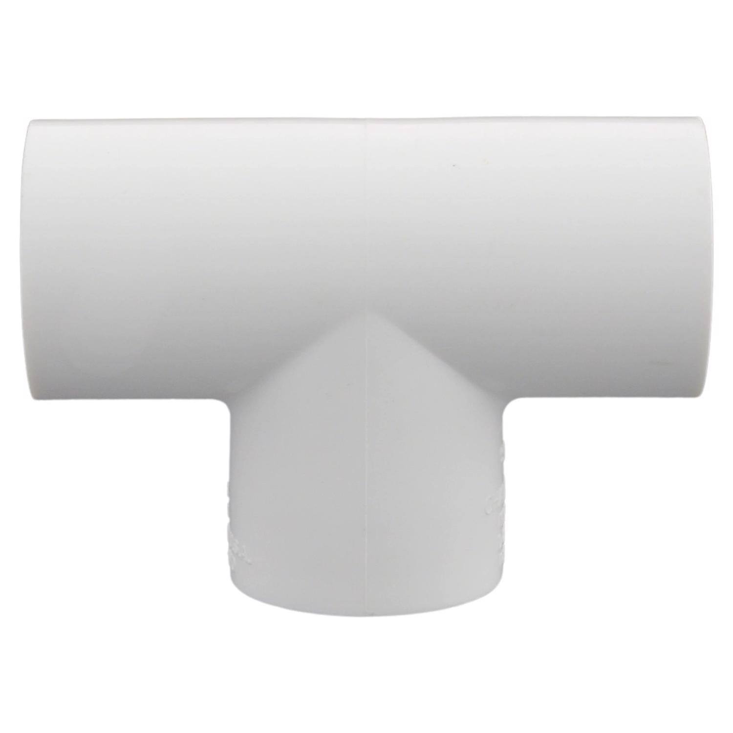 Charlotte Pipe Schedule 40 3/4 in. Slip X 3/4 in. D Slip PVC Tee 1 pk
