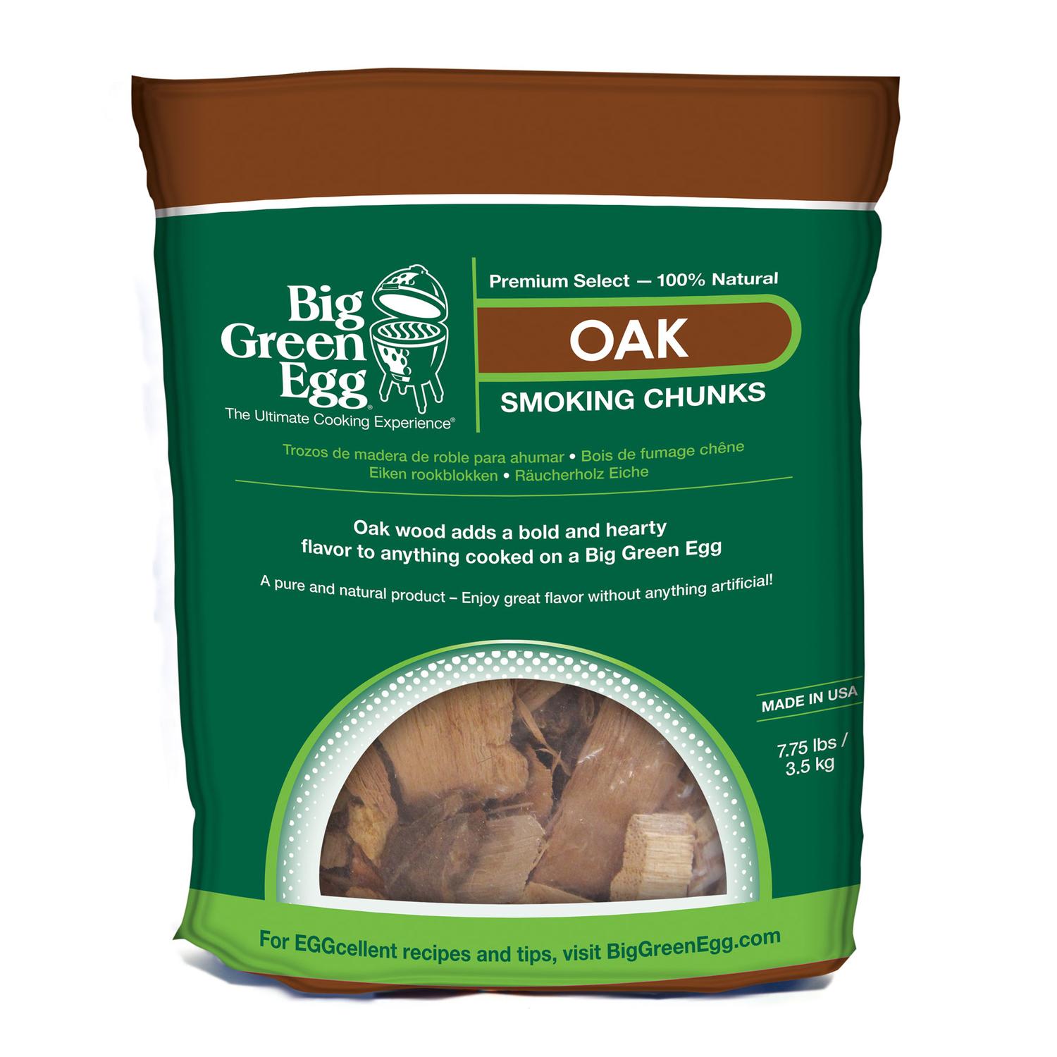 Big Green Egg All Natural Oak Wood Smoking Chunks 649 cu in