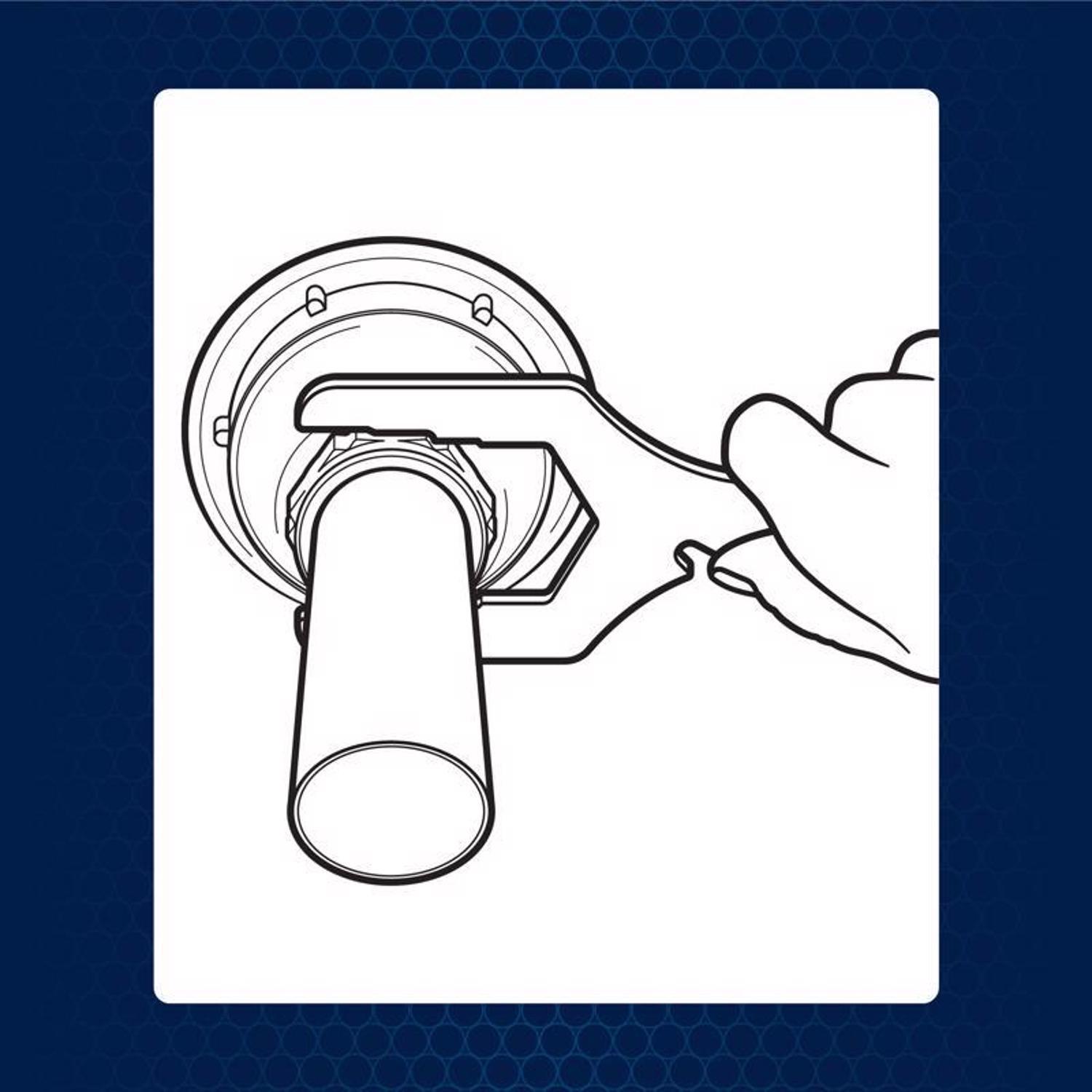 Superior Tool Drain Wrench 5-1/4 in. L