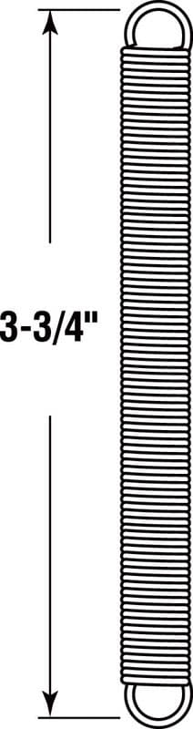 Prime-Line 3-3/4 in. L X 3/8 in. D Extension Spring 2 pk