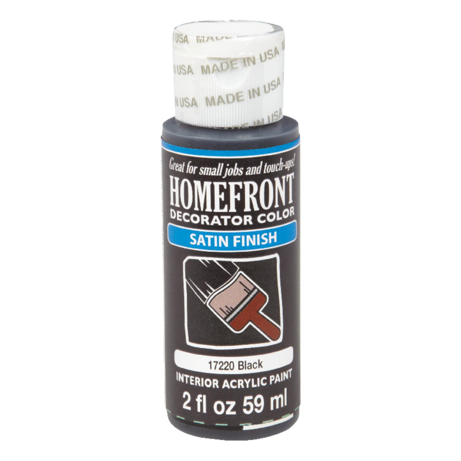 Homefront Satin Black Hobby Paint 2 oz
